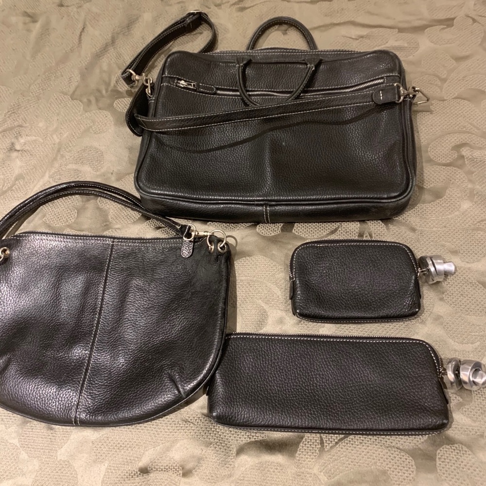 Latico leather commuter/travel set